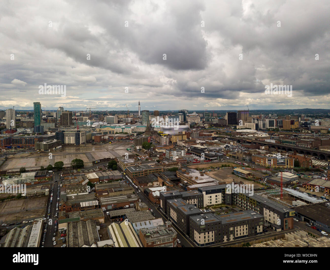 Luftaufnahme von Birmingham Stockfoto