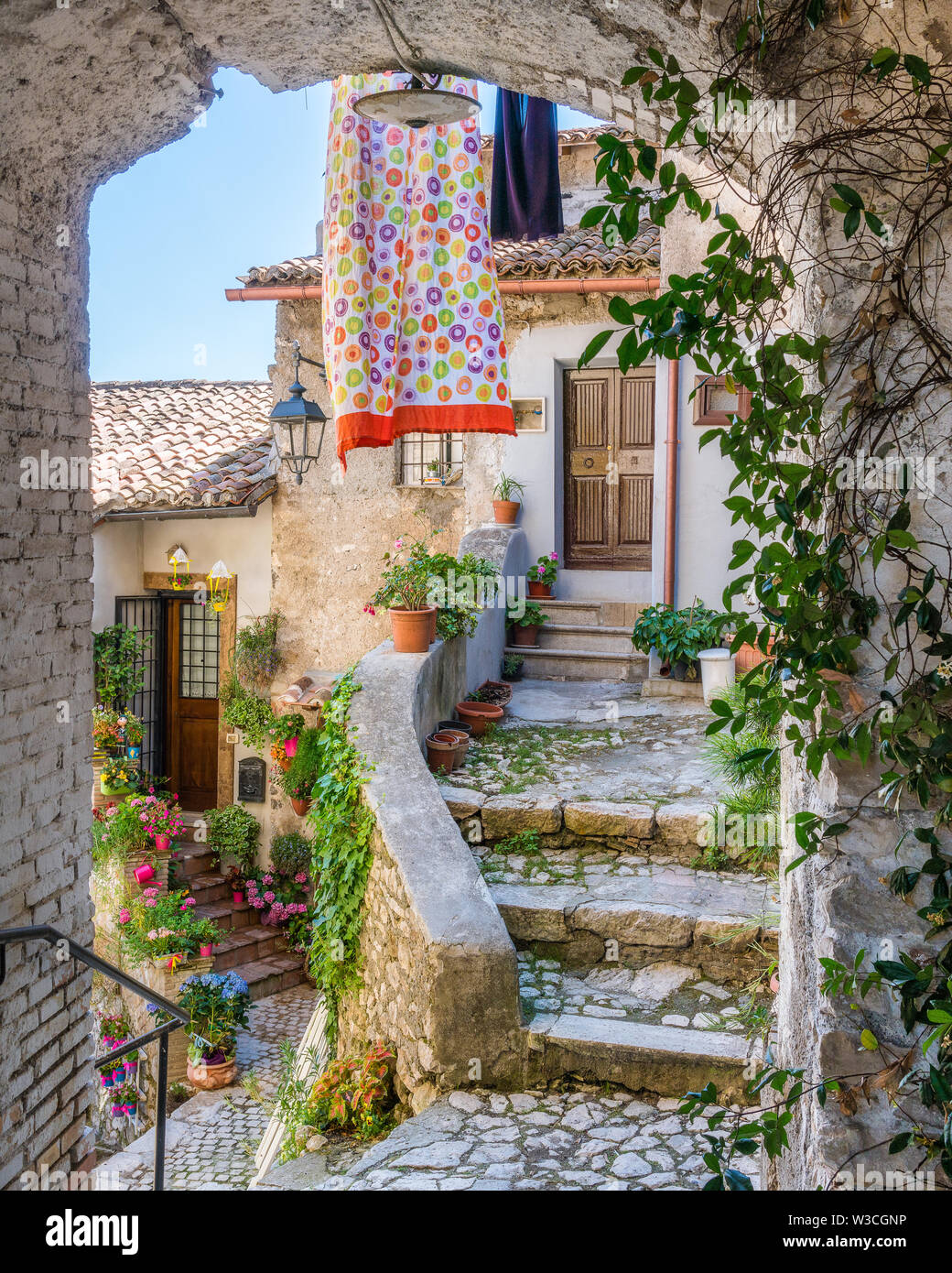 Malerische Anblick in Artena, alte ländliche Dorf in der Provinz von Rom, Latium, Italien. Stockfoto