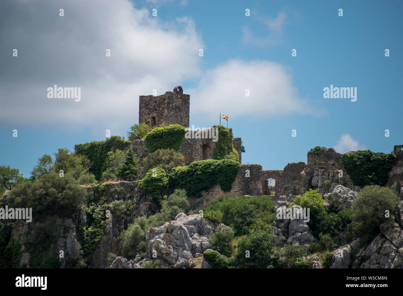 Das Castillo del Águila (Schloss von Aguila) in Andalusien, Spanien. Stockfoto