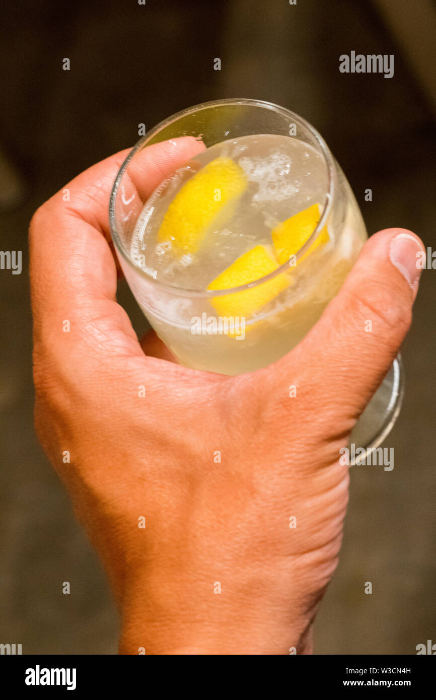 Caipirinha von Cabo Verde Ilha do Sal Hotel Belorizonte Stockfoto