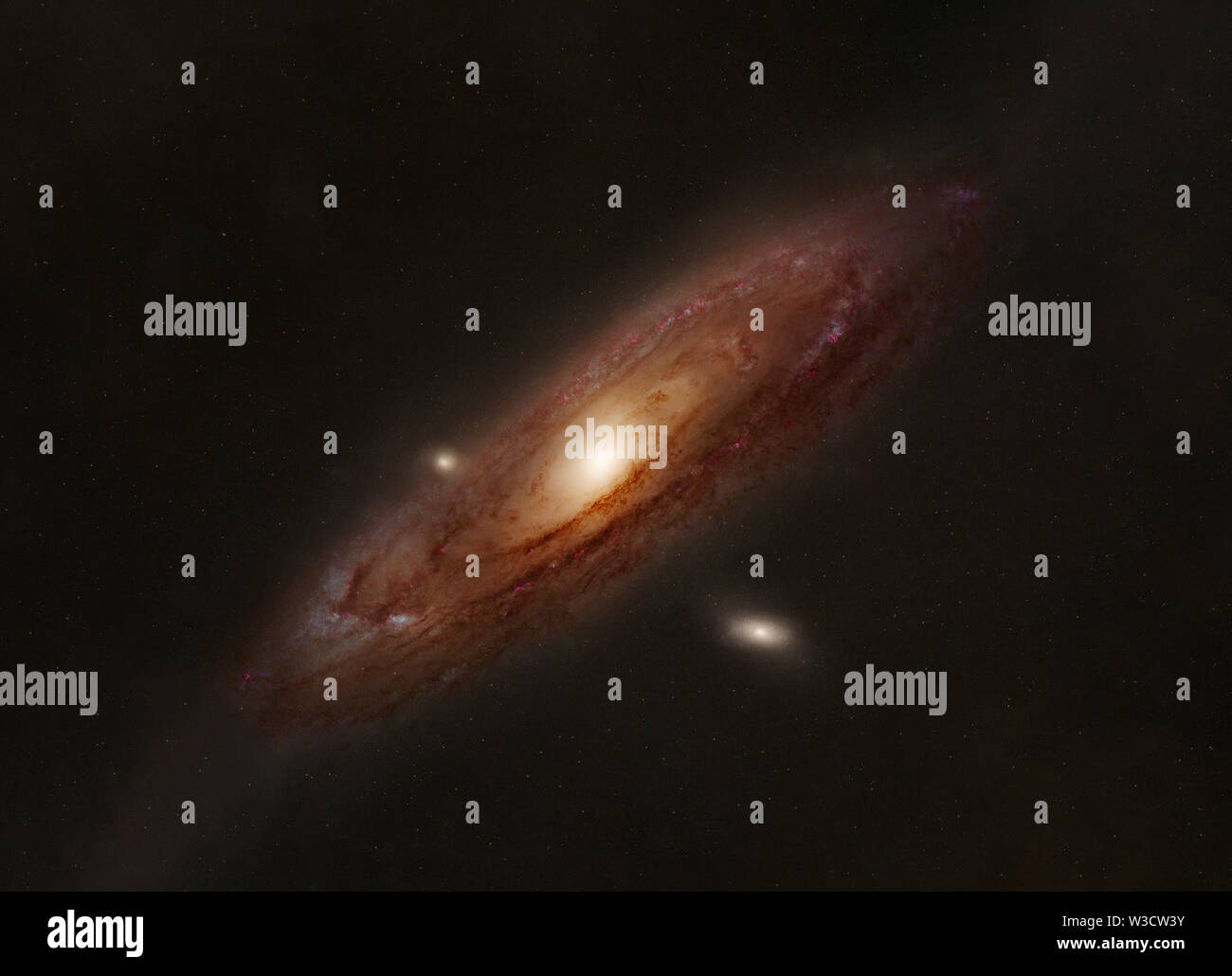 Die Andromeda Galaxie M31 Stockfoto