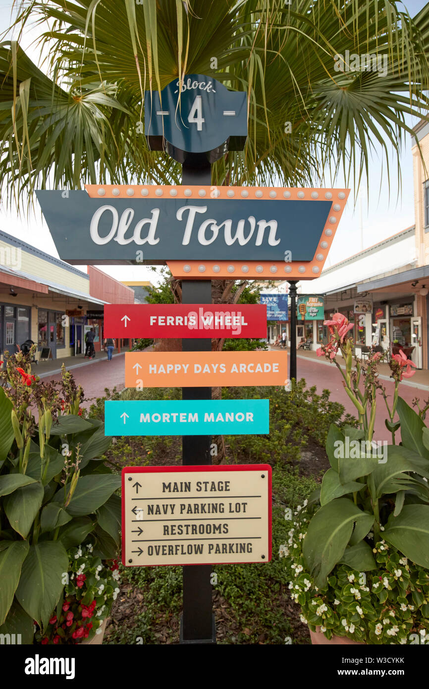 Old Town kissimmee Florida Vereinigte Staaten von Amerika Stockfoto