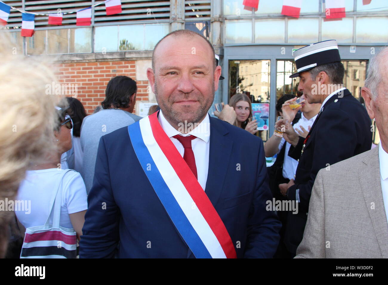 Feier des 14. Juli feierte Nationale Festival in Niort am 13. Juli Stockfoto