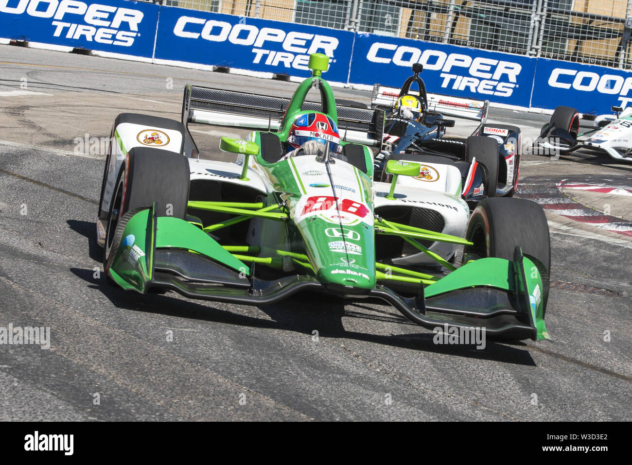 Toronto, Ontario, Kanada. 14. Juli, 2019. VERIZON Indycar Series Treiber COLTON HERTA (88) Rennen im Verizon Indycar Series Honda Indy Toronto Rennen in Toronto, Kanada Kredit statt: Engel Marchini/ZUMA Draht/Alamy leben Nachrichten Stockfoto