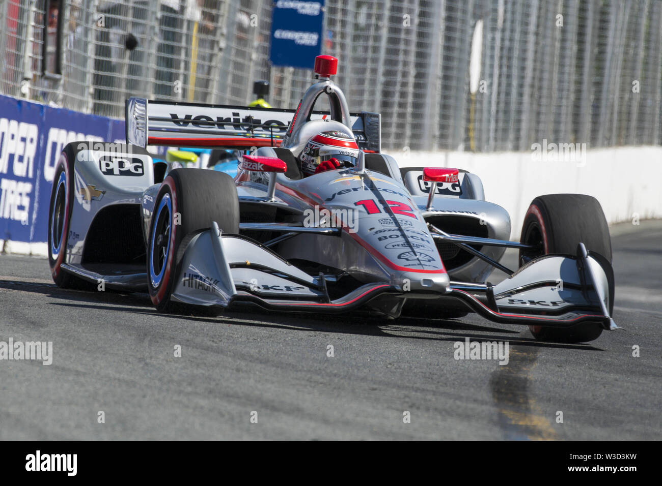 Toronto, Ontario, Kanada. 14. Juli, 2019. VERIZON Indycar Series Treiber MIT STROM VERSORGT (12) Rennen in der Verizon Indycar Series Honda Indy Toronto Rennen in Toronto, Kanada Kredit statt: Engel Marchini/ZUMA Draht/Alamy leben Nachrichten Stockfoto