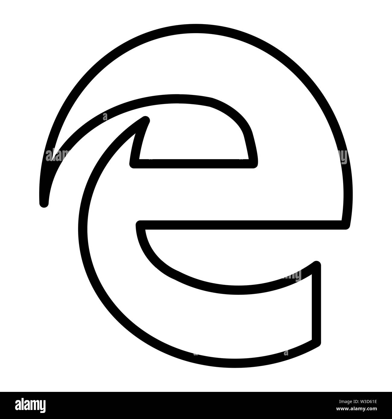 Finden Sie browser Suchmaschine Symbol. Perfekt für Web, Muster, Design, etc. Stockfoto