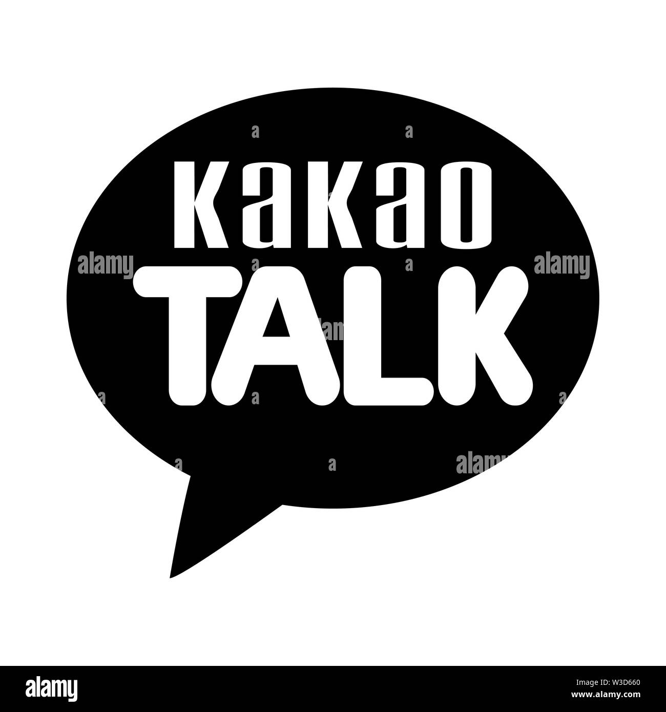 Talk Chat Messenger Symbol oder Logo Illustration für Web site. Perfekt für Web, Muster, Design, etc. Stockfoto