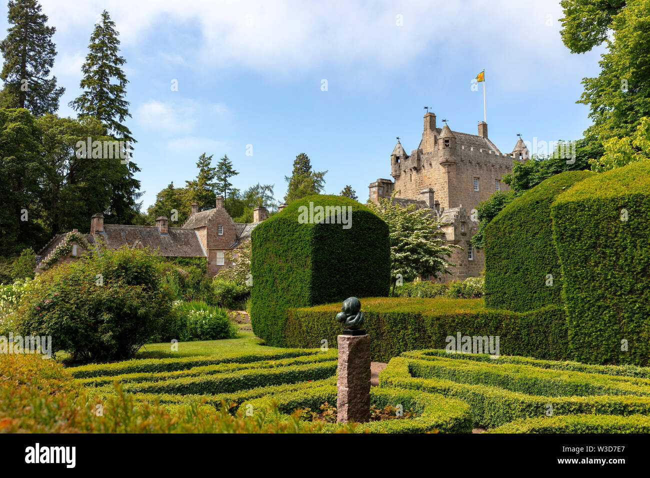Cawdor Castle und seine Gärten, Cawdor, nordöstlich von Inverness, Schottland, Großbritannien Stockfoto