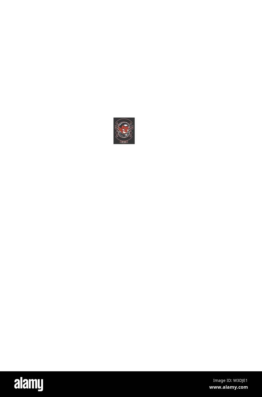 Luzifer, dem Bösen, satanischen Daemon vector hand Zeichnung. Shirt Designs, Biker, Disk Jockey, Gentleman, Friseur und viele andere. isoliert und leicht zu bearbeiten. Vektor Stock Vektor