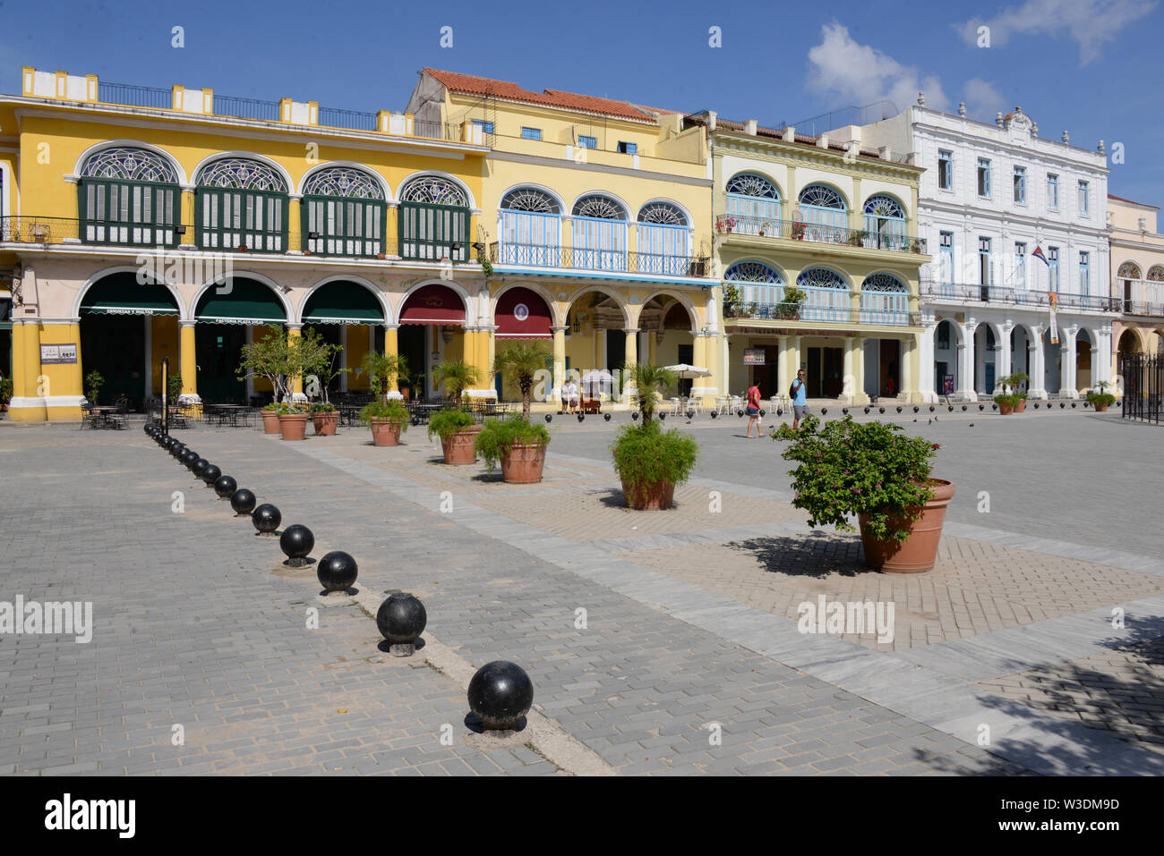 Nordamerika, Karibik, Kuba, Havanna, La Habana Vieja, die Plaza Vieja. Stockfoto