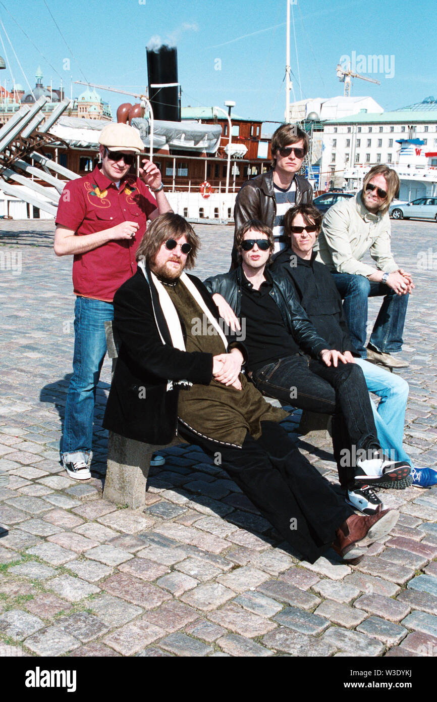 Der Soundtrack unseres Lebens band in Göteborg Hafen 2004, (Göteborg), Göteborg, Schweden. Stockfoto