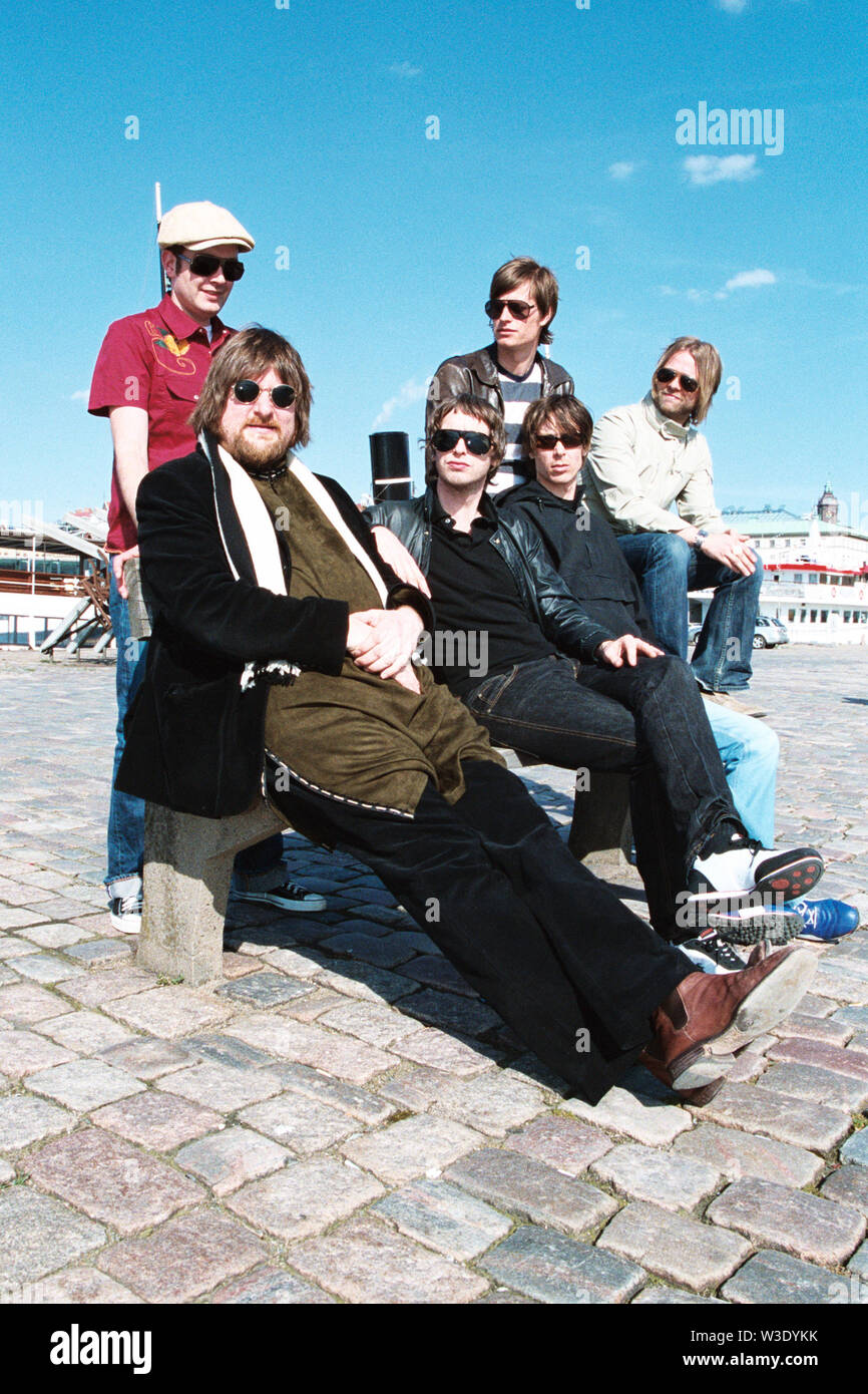 Der Soundtrack unseres Lebens band in Göteborg Hafen 2004, (Göteborg), Göteborg, Schweden. Stockfoto