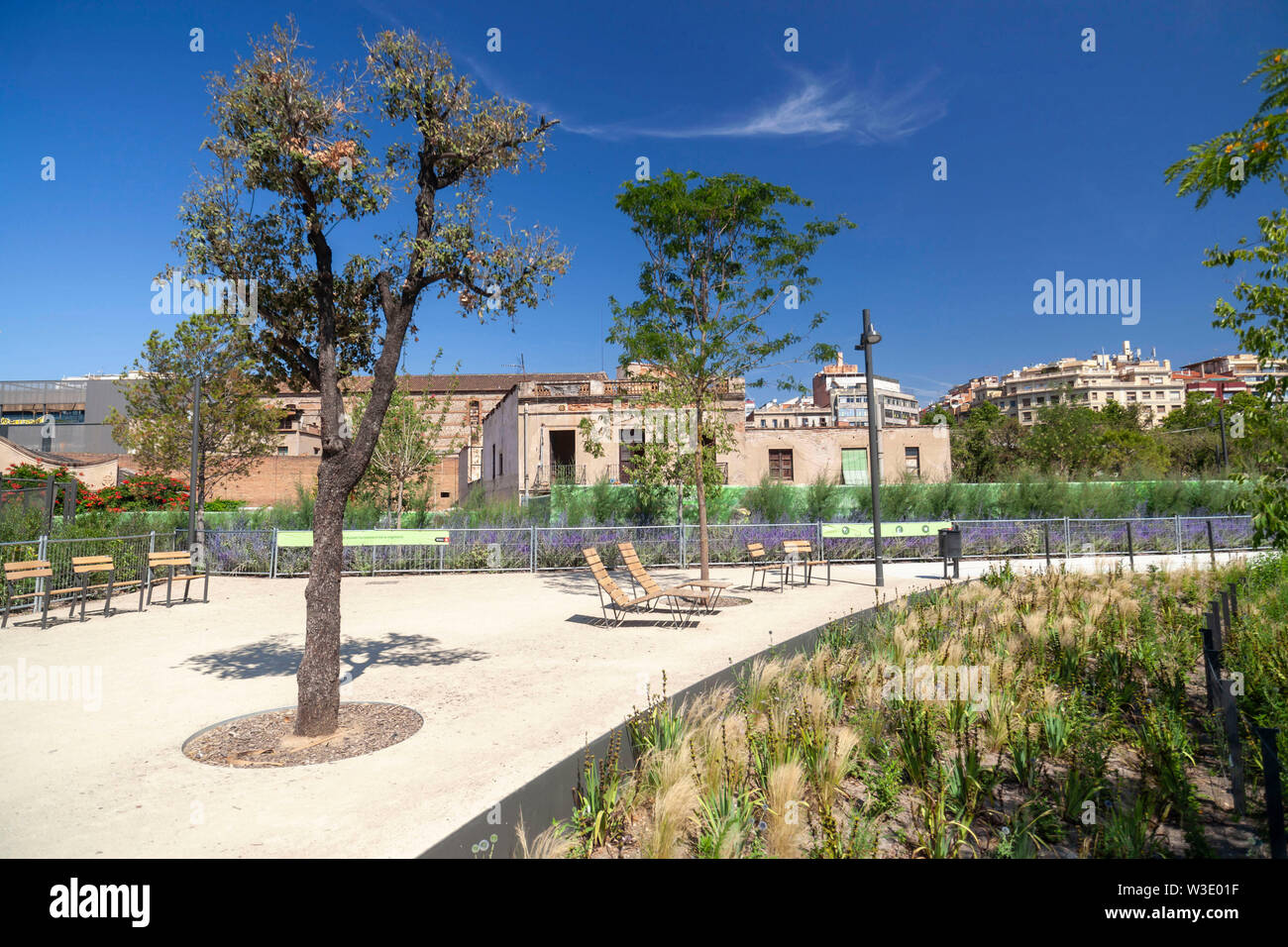 Public Garden Park, Parc de les Glories, Barcelona, Katalonien, Spanien. Stockfoto