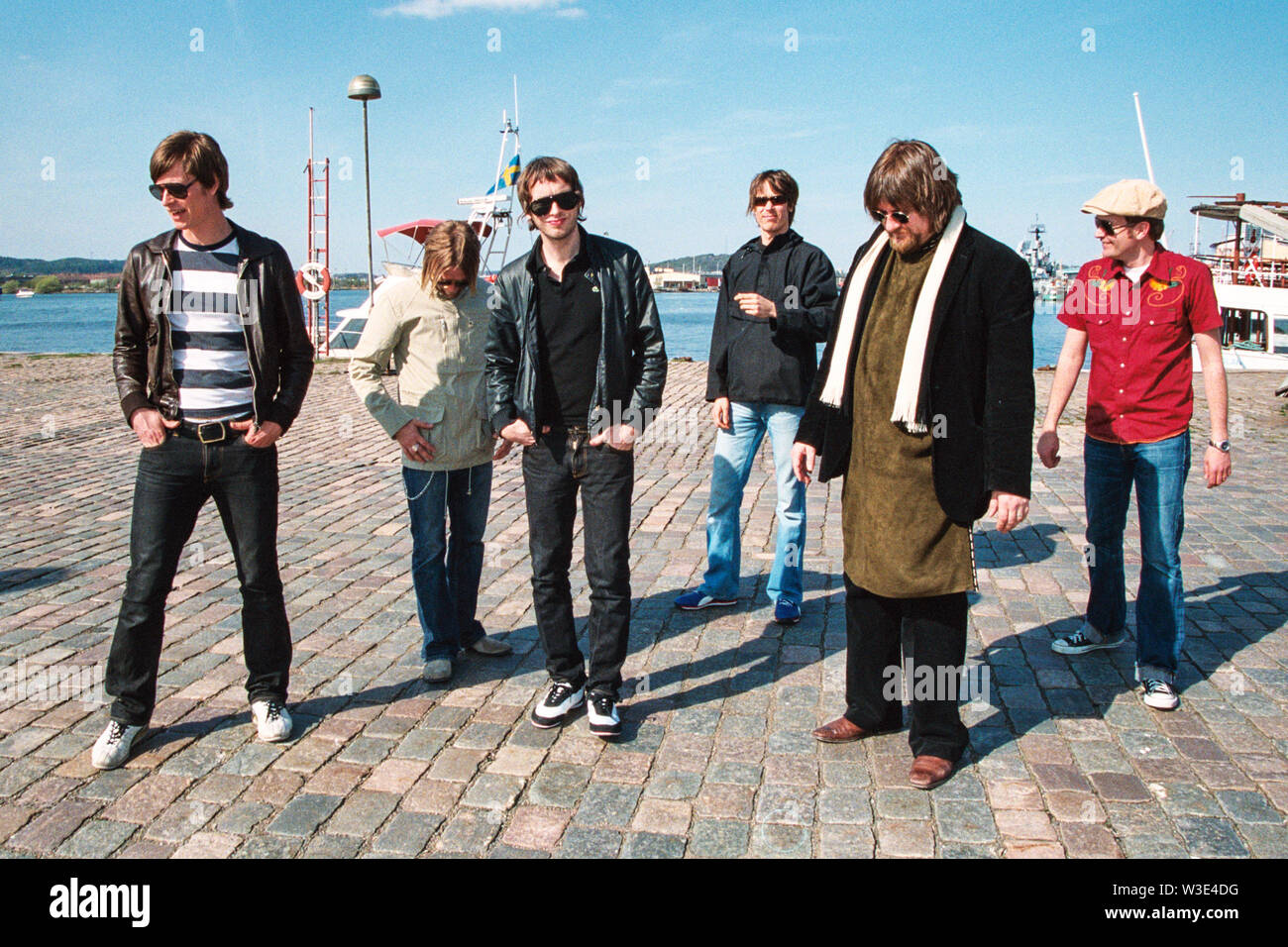 Der Soundtrack unseres Lebens band in Göteborg Hafen 2004, (Göteborg), Göteborg, Schweden. Stockfoto