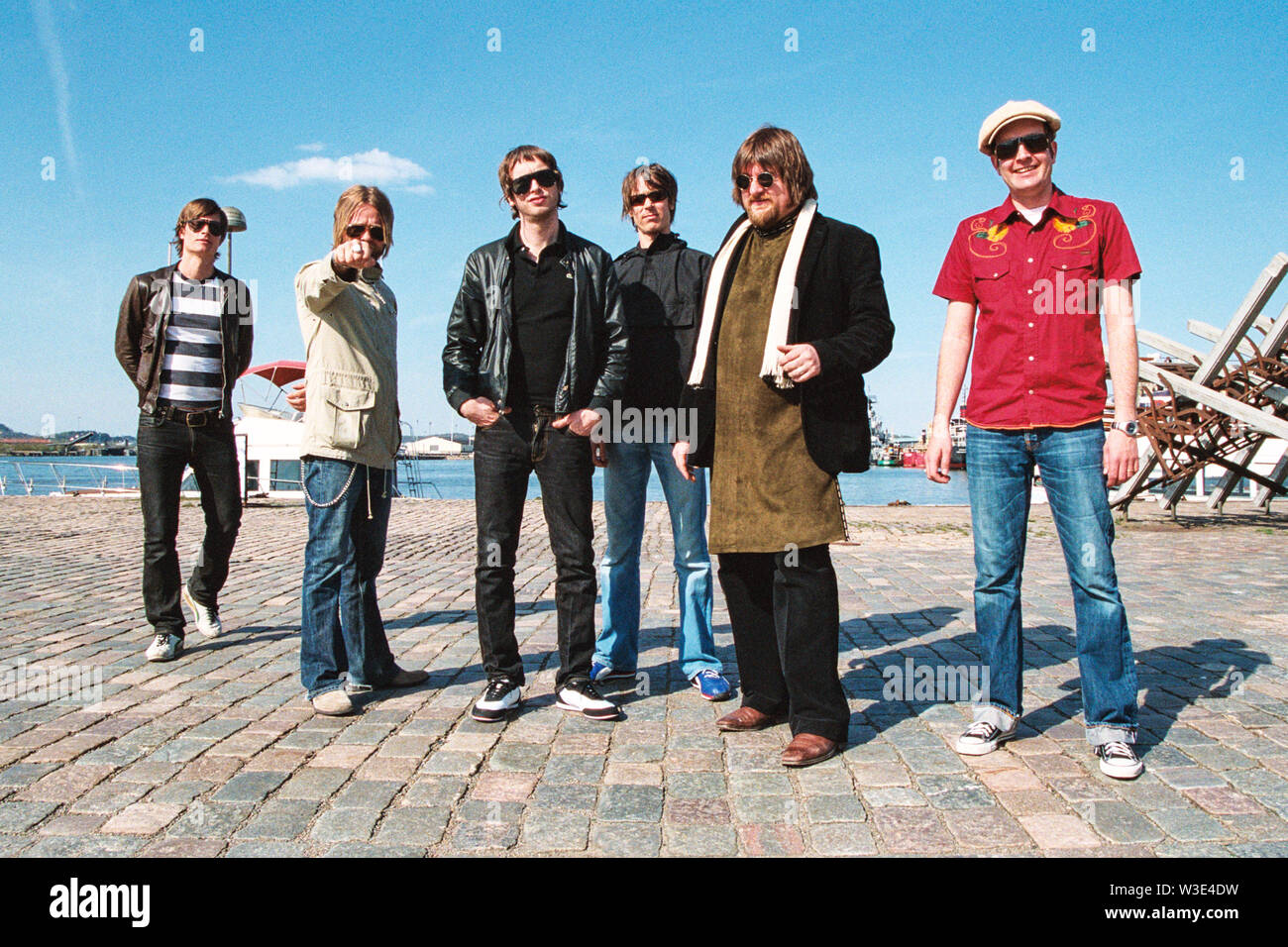 Der Soundtrack unseres Lebens band in Göteborg Hafen 2004, (Göteborg), Göteborg, Schweden. Stockfoto