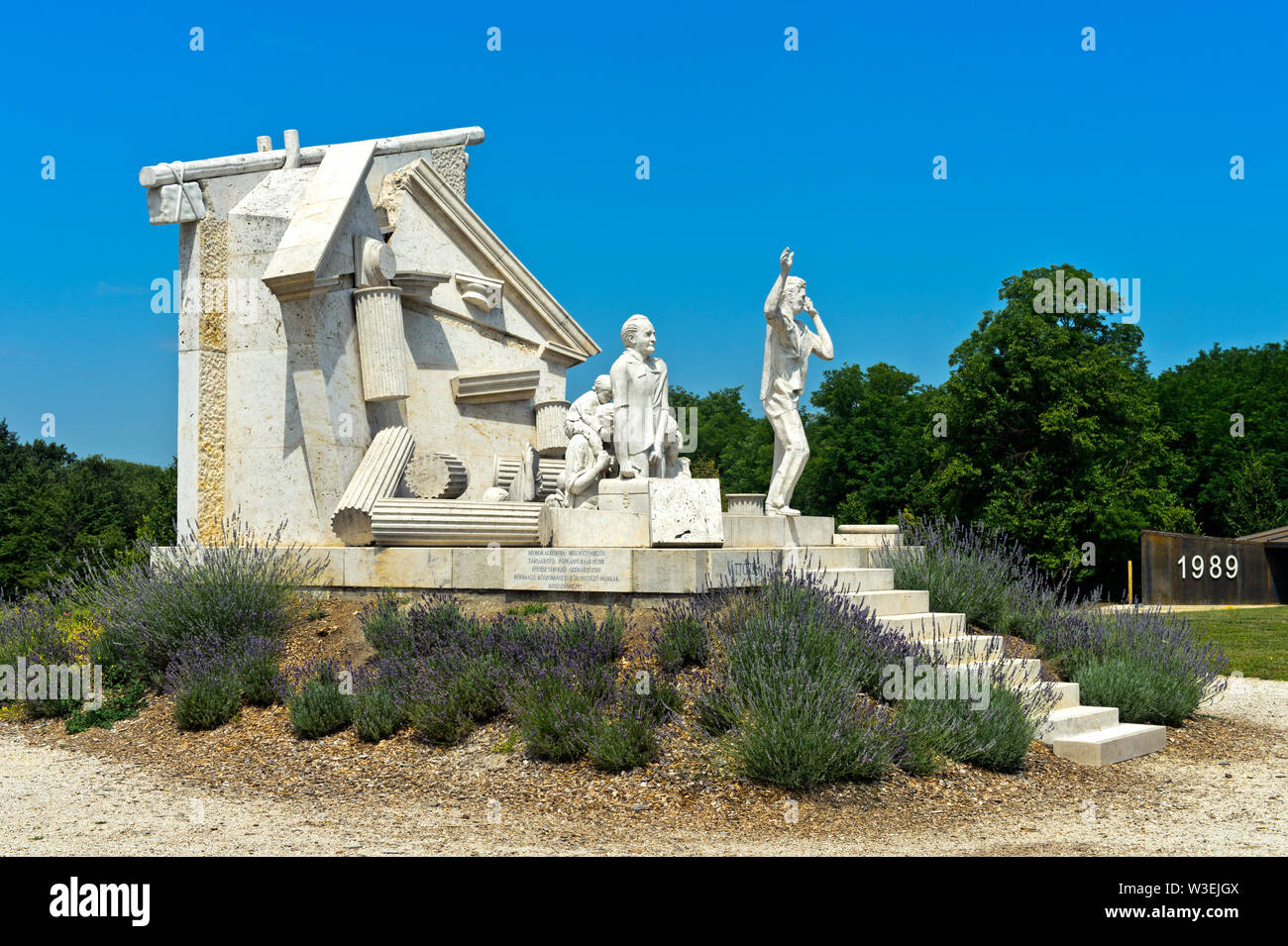 Der Durchbruch - Denkmal der Europäischen Freiheit von Miklos Melocco, Paneuropäische Picknick Memorial Park, Fertörakos, Ungarn Stockfoto