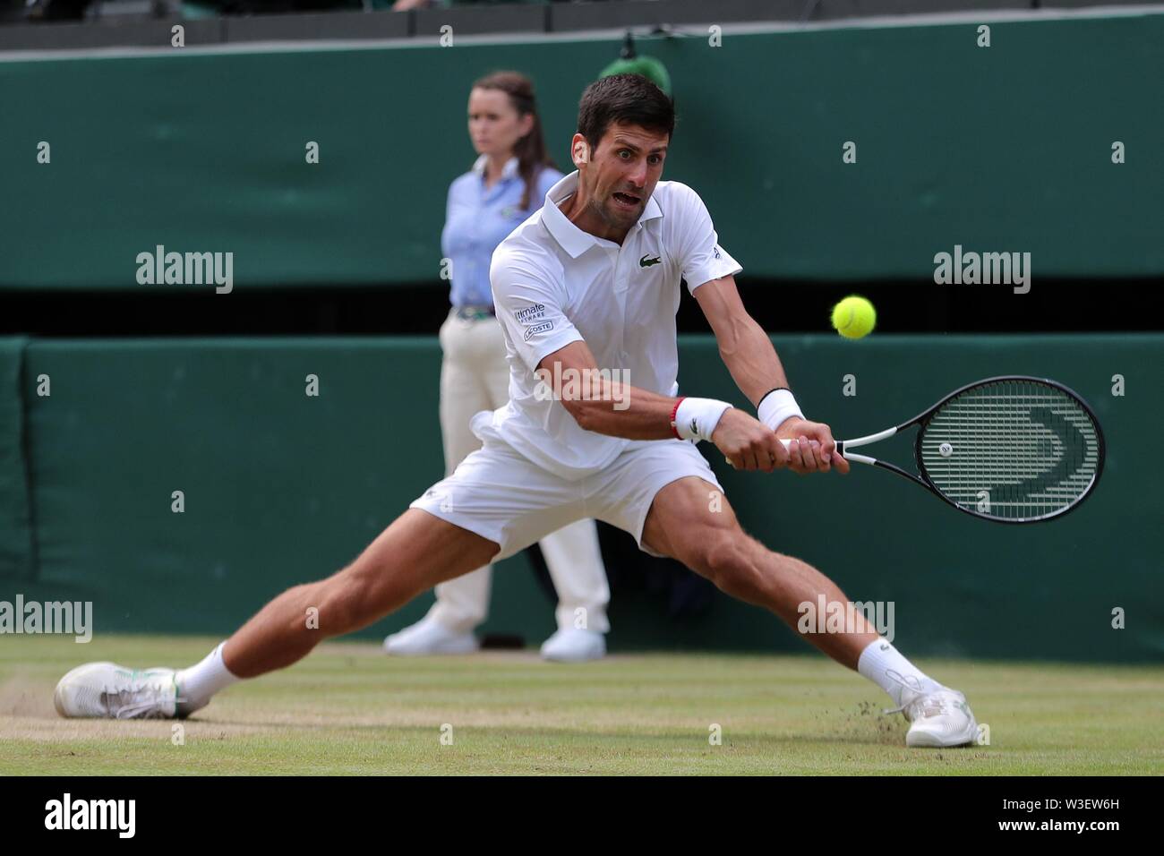 NOVAK DJOKOVIC, der Endrunde DER HERREN SINGLES, 2019 Stockfoto