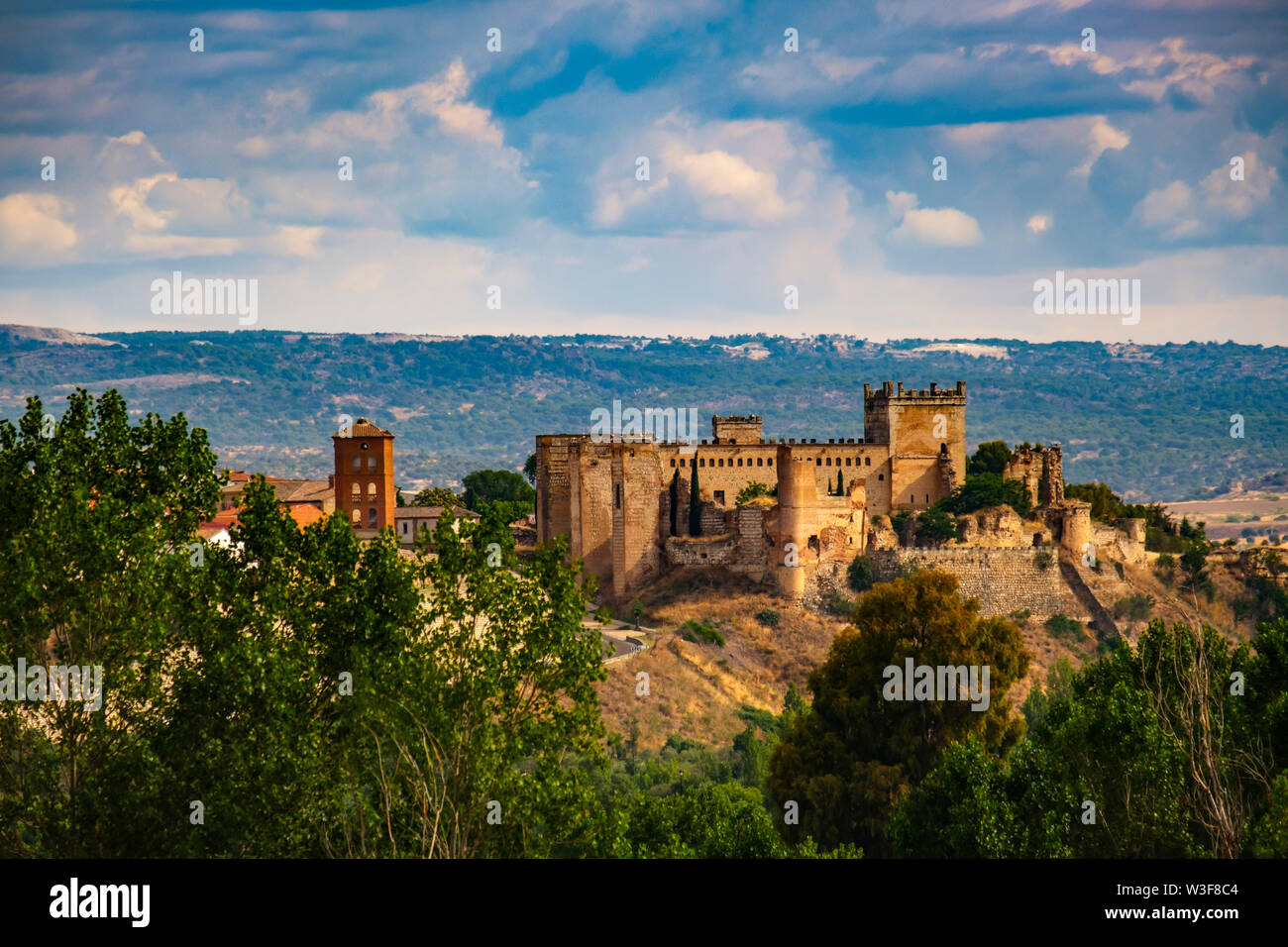 Schloss Palast der Escalona. Provinz Toledo, Kastilien-La Mancha. Spanien Europa Stockfoto