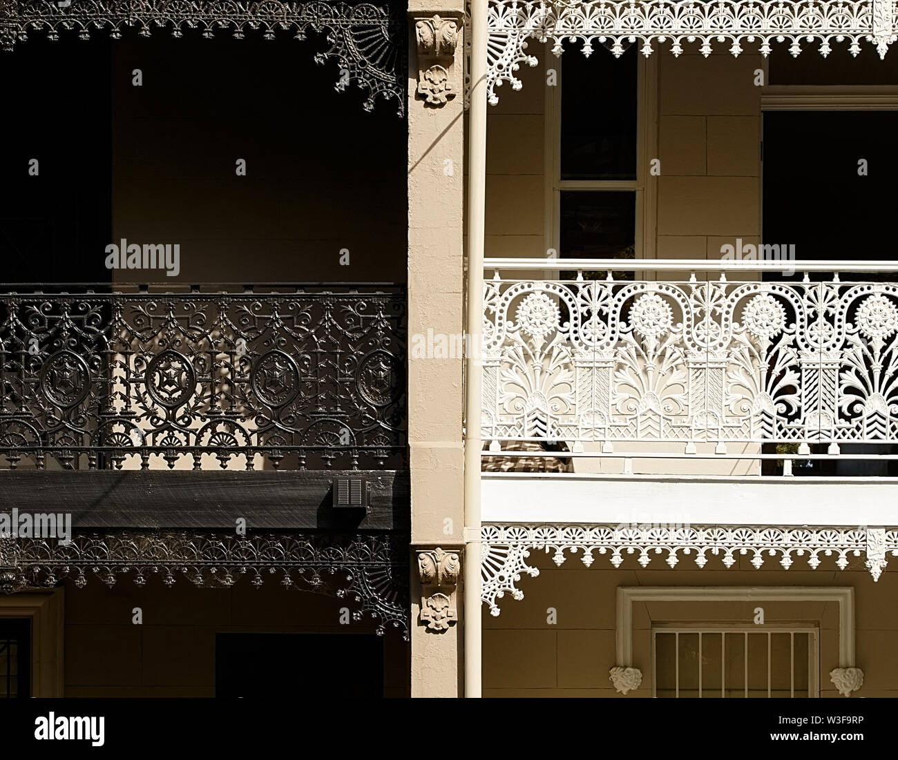 Alten viktorianischen Paddington Häuser VI, Sidney - Australien Stockfoto