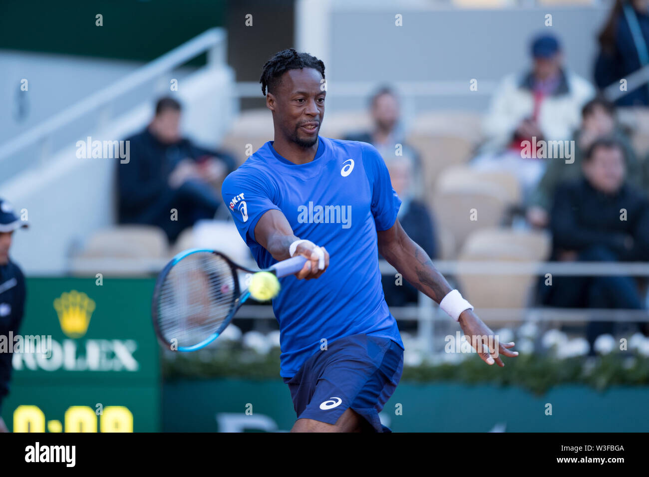 Gael Monfils von Frankreich während der 8.Tag der French Open am 28. Mai 2019 in Paris, Frankreich Stockfoto