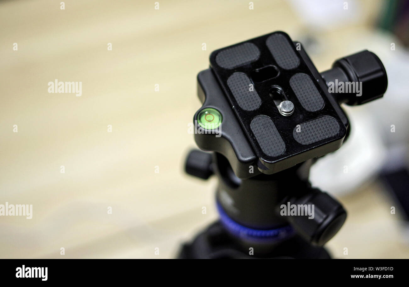 Benro Stativ Kopf und Platte Stockfoto