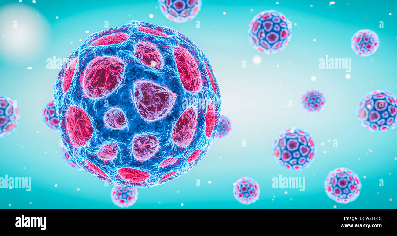 Virus frei schwebend in der Zelle medium virale Infektionen Epidemie Pandemie Grippe hepatitis HIV Virus bunte Virus 3D-Rendering Stockfoto Virus frei schwebend in der Zelle medium virale Infektionen Epidemie Pandemie Grippe hepatitis HIV Virus bunte Virus 3D-Rendering Stockfoto