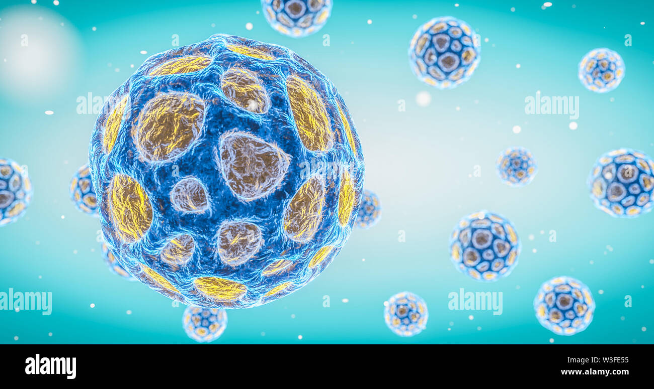 Virus frei schwebend in der Zelle medium virale Infektionen Epidemie Pandemie Grippe hepatitis HIV Virus bunte Virus 3D-Rendering Stockfoto Virus frei schwebend in der Zelle medium virale Infektionen Epidemie Pandemie Grippe hepatitis HIV Virus bunte Virus 3D-Rendering Stockfoto