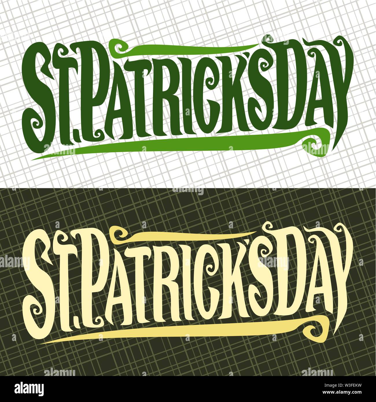 Vektor Grußkarte für Saint Patricks Day Stock Vektor