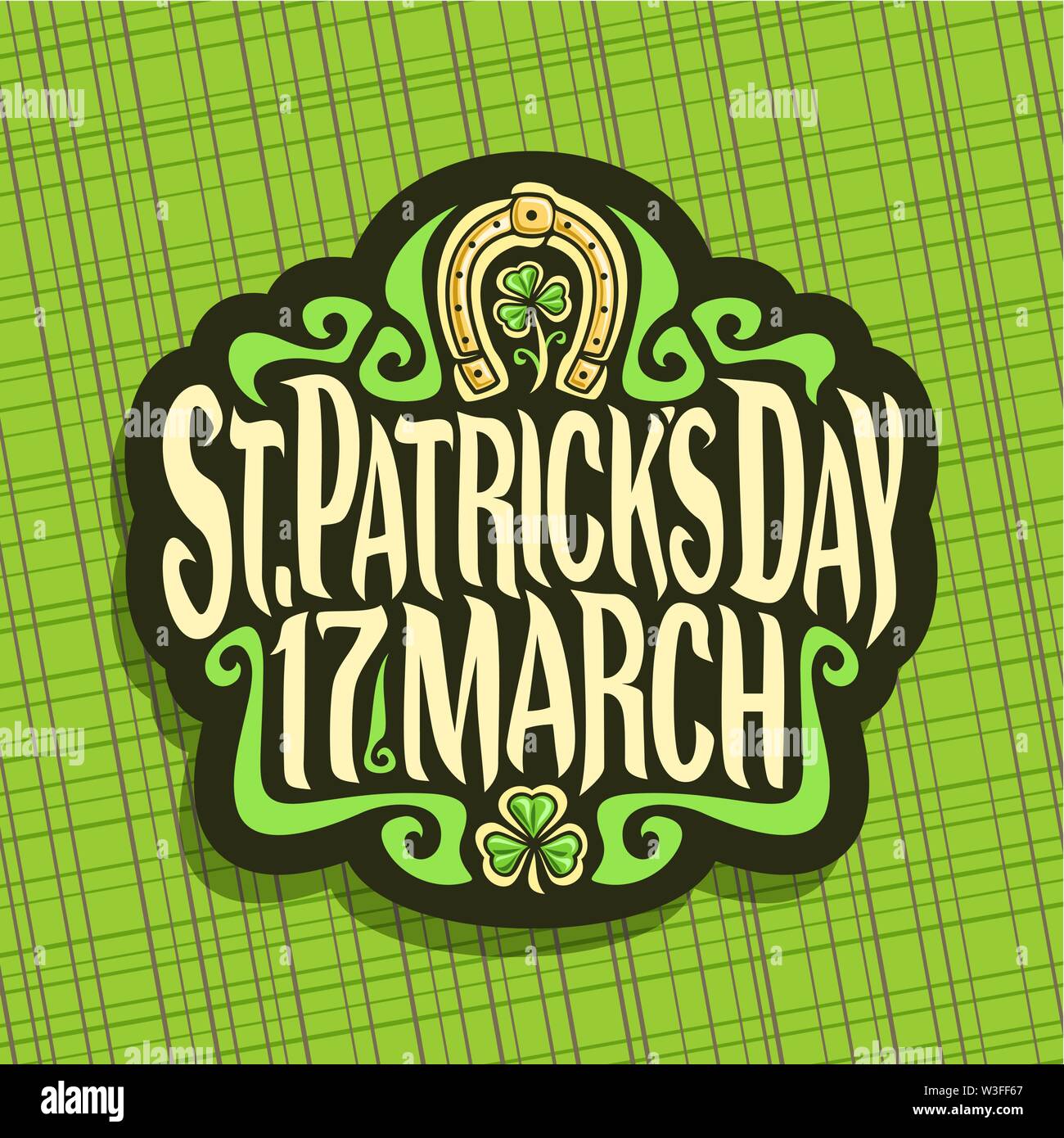 Vektor logo für Saint Patricks Day Stock Vektor