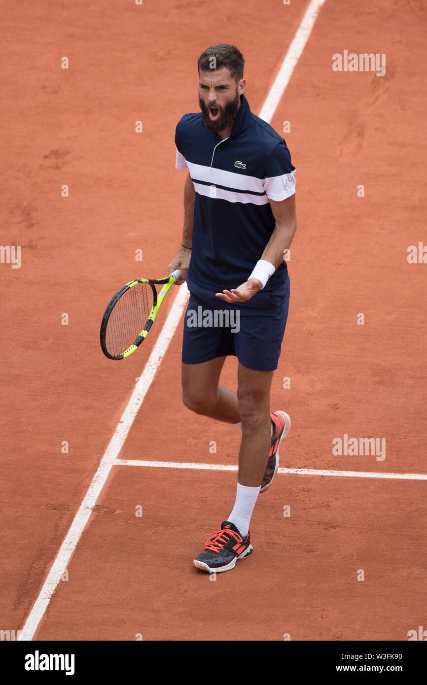Benoit Paire aus Frankreich während des 14.Tag der French Open am 3. Juni 2019 in Paris, Frankreich Stockfoto