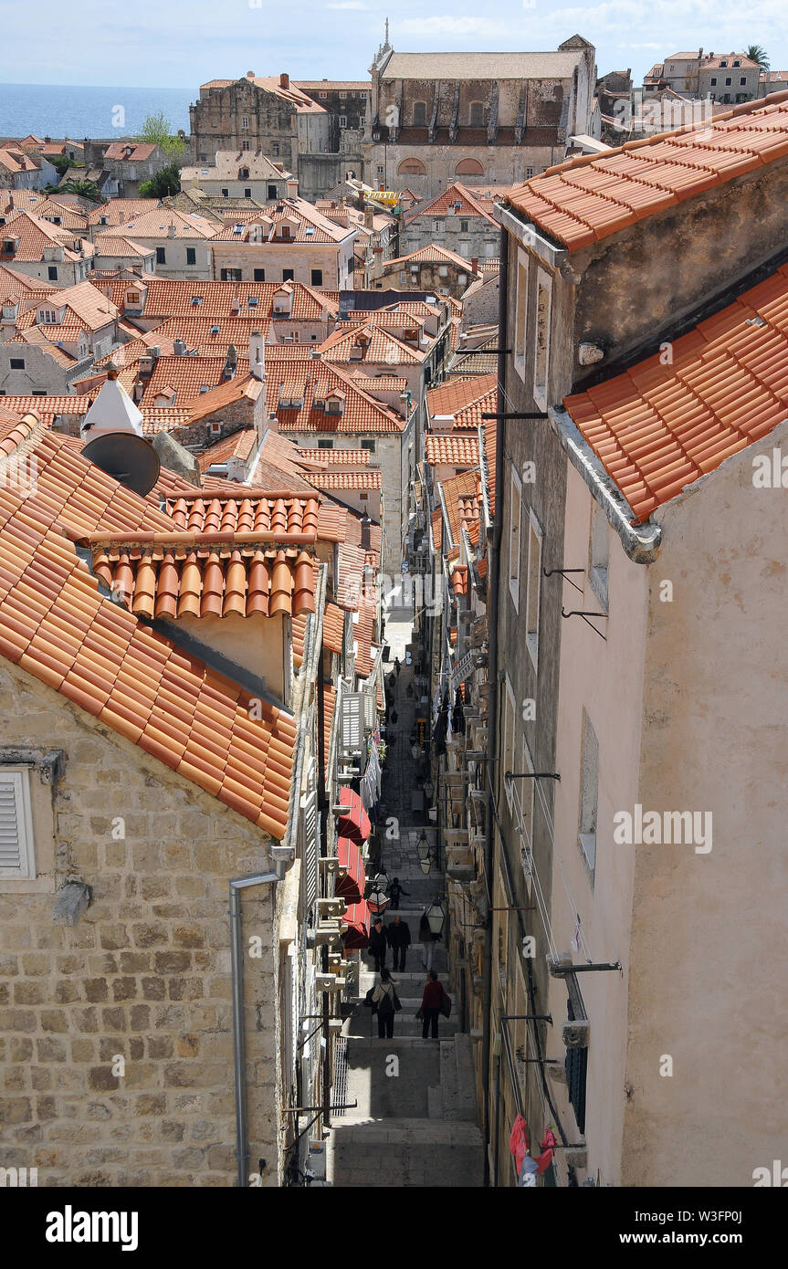 Blick auf Dubrovnik, Kroatien, Europa Stockfoto