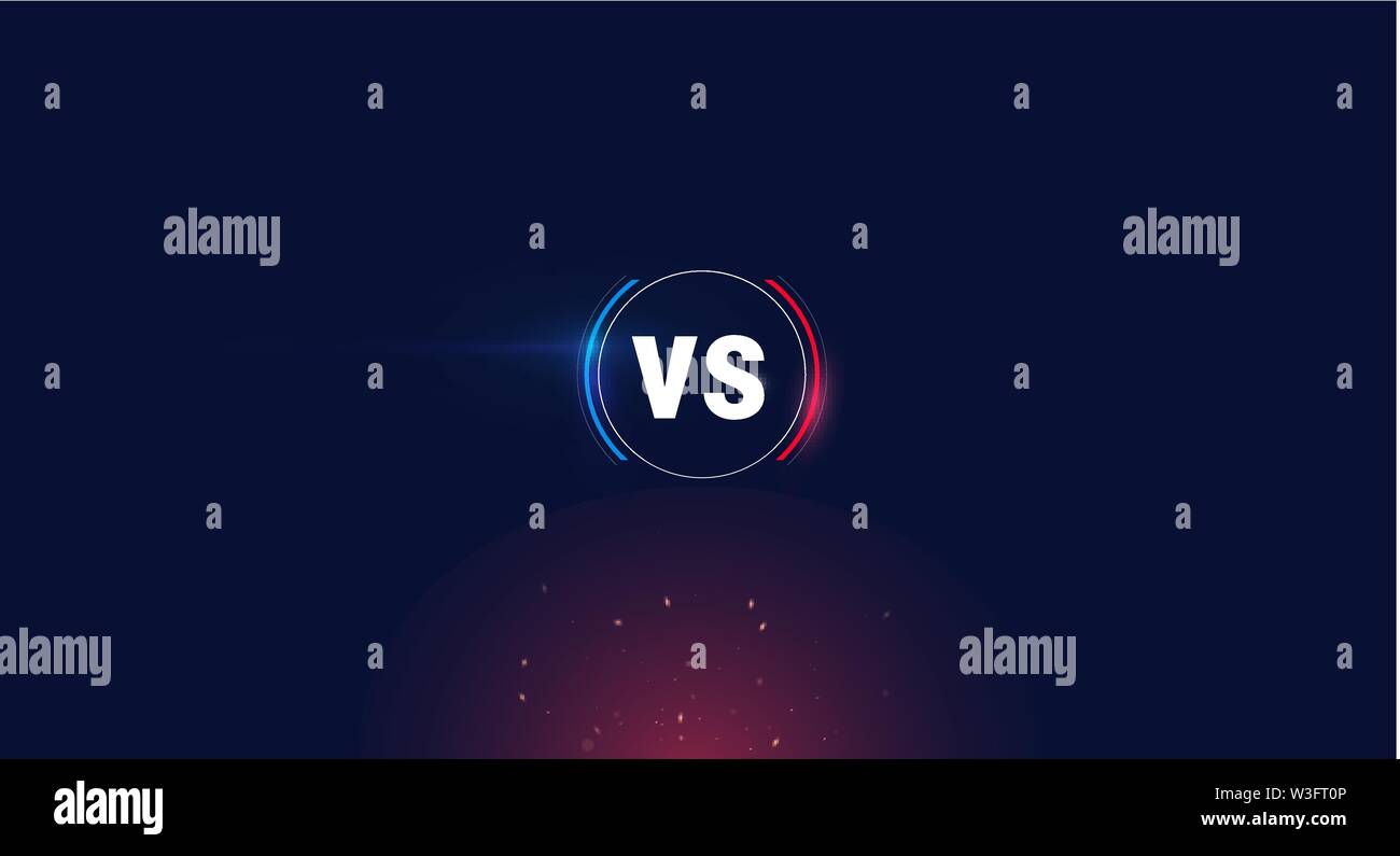 Versus logo vs Buchstaben für Sport und Kampf. MMA, UFS, Schlacht, vs übereinstimmen, spiel Konzept Vergleich eps 10 Vector Illustration Stock Vektor