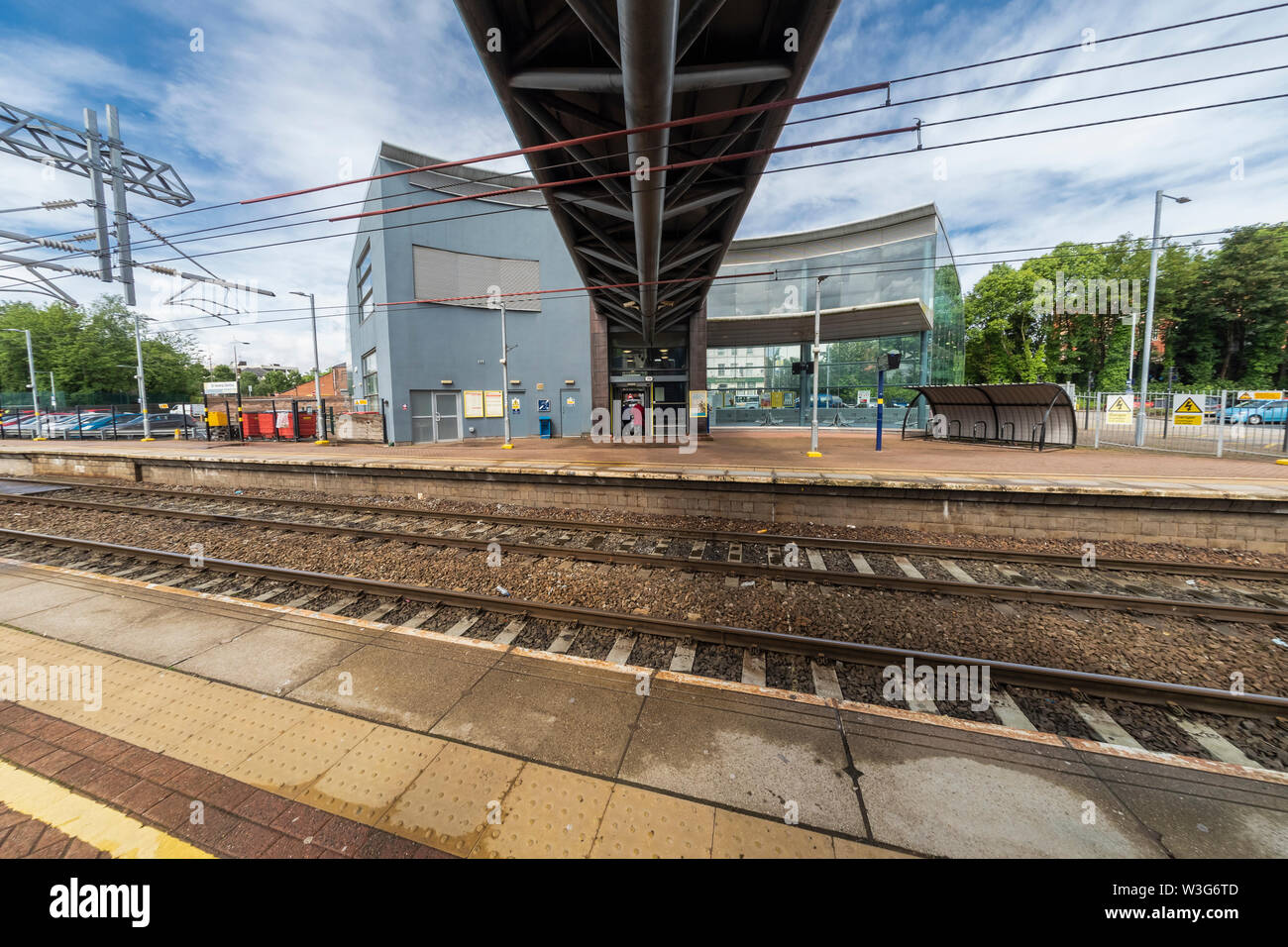 Merseyrail ist eine teilweise unterirdische S-Bahn und Zug die Firma, Liverpool und die umliegenden Liverpool City Region Stockfoto