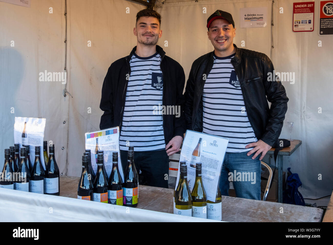 Die Bastille Festival Sydney​ ist eine französische kulturelle Feier Essen, Wein und Kunst, jährlich in Sydney Circular Quay und den Rocks, Australien statt Stockfoto