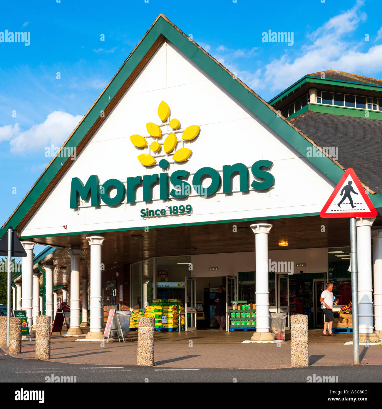 Safeway-Supermarkt, UK. Stockfoto