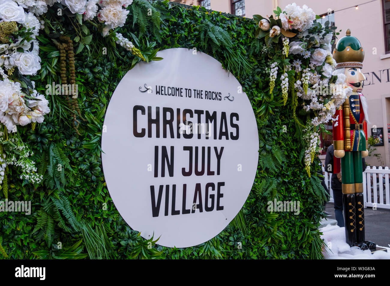 Die Bastille Festival Sydney​ ist eine französische kulturelle Feier Essen, Wein und Kunst, jährlich in Sydney Circular Quay und den Rocks, Australien statt Stockfoto
