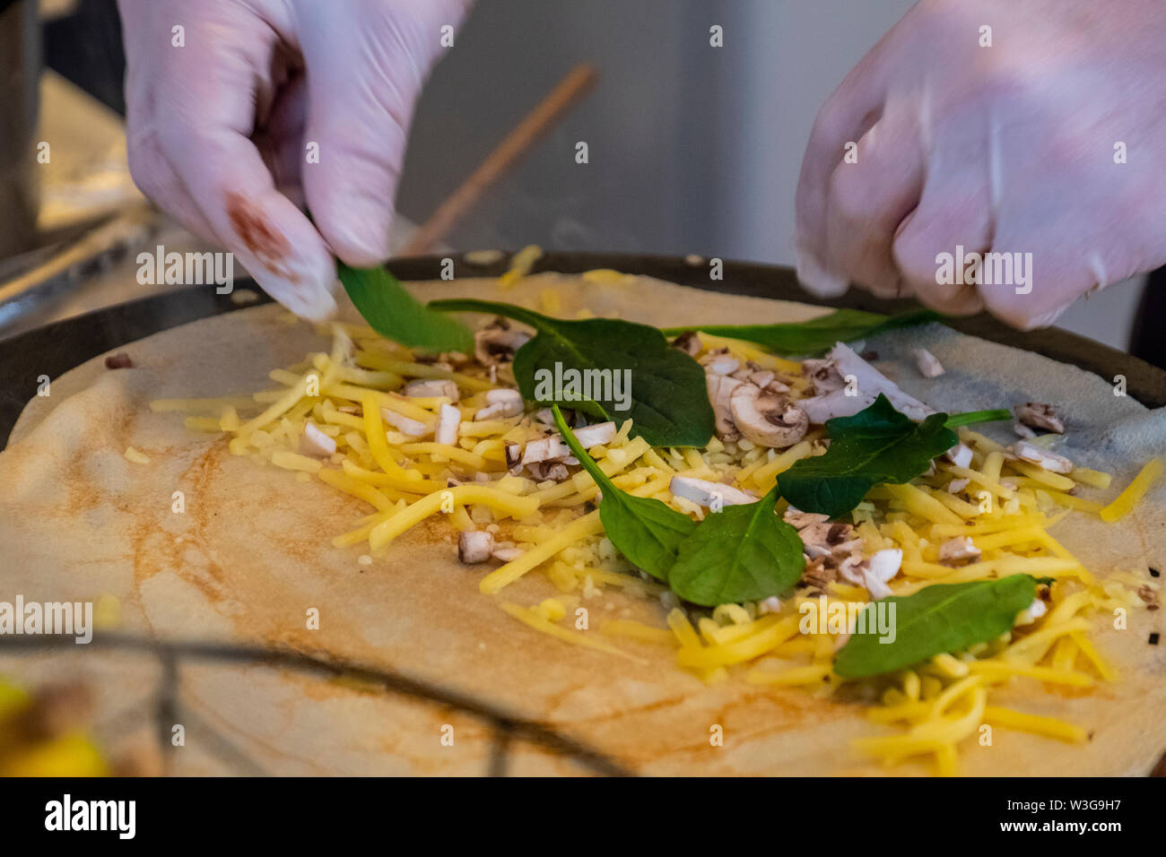 Die Bastille Festival Sydney​ ist eine französische kulturelle Feier Essen, Wein und Kunst, jährlich in Sydney Circular Quay und den Rocks, Australien statt Stockfoto