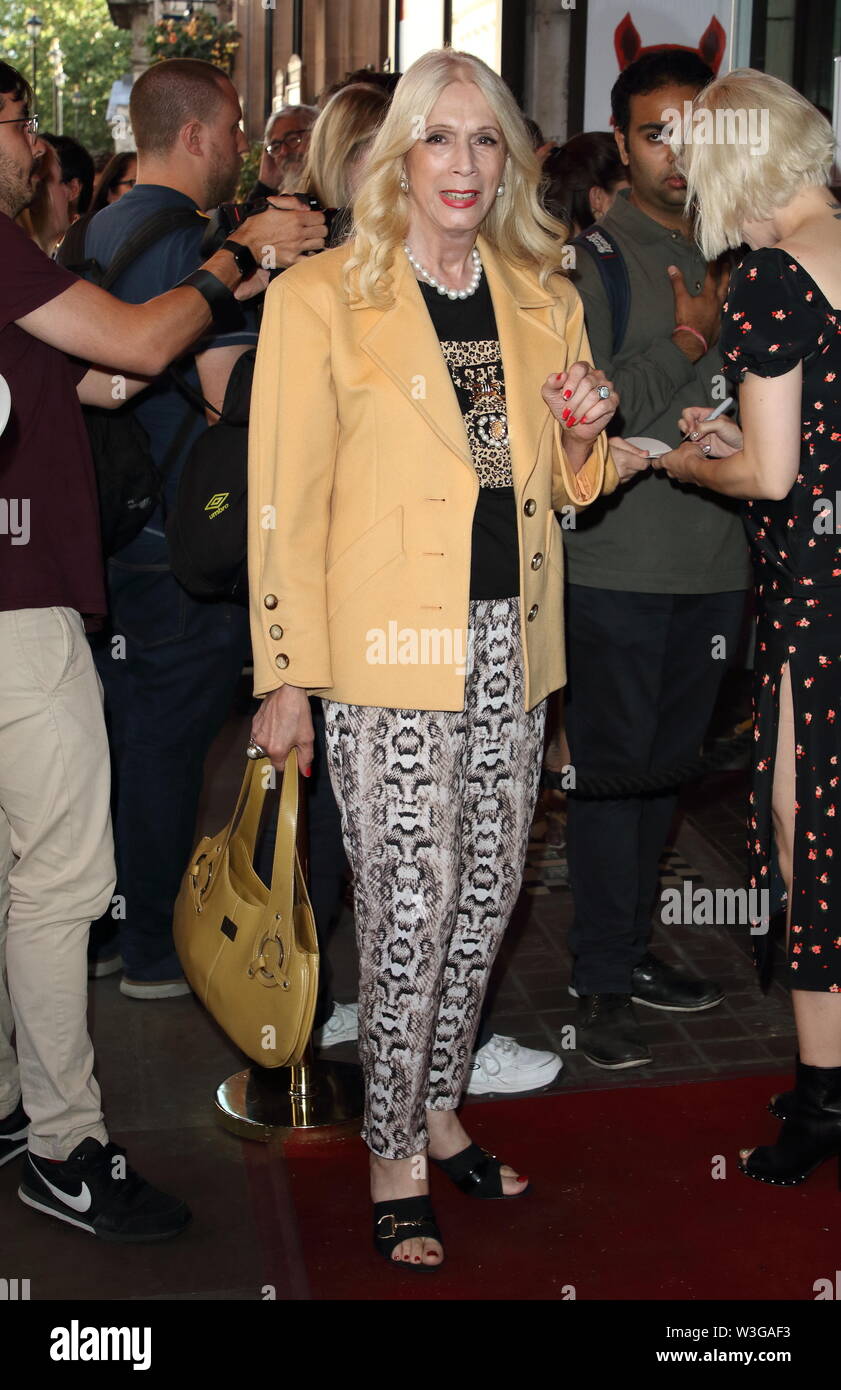 Lady Colin Campbell an der Equus Drücken Sie die Taste Nacht am Trafalgar Studios, Whitehall in London. Stockfoto