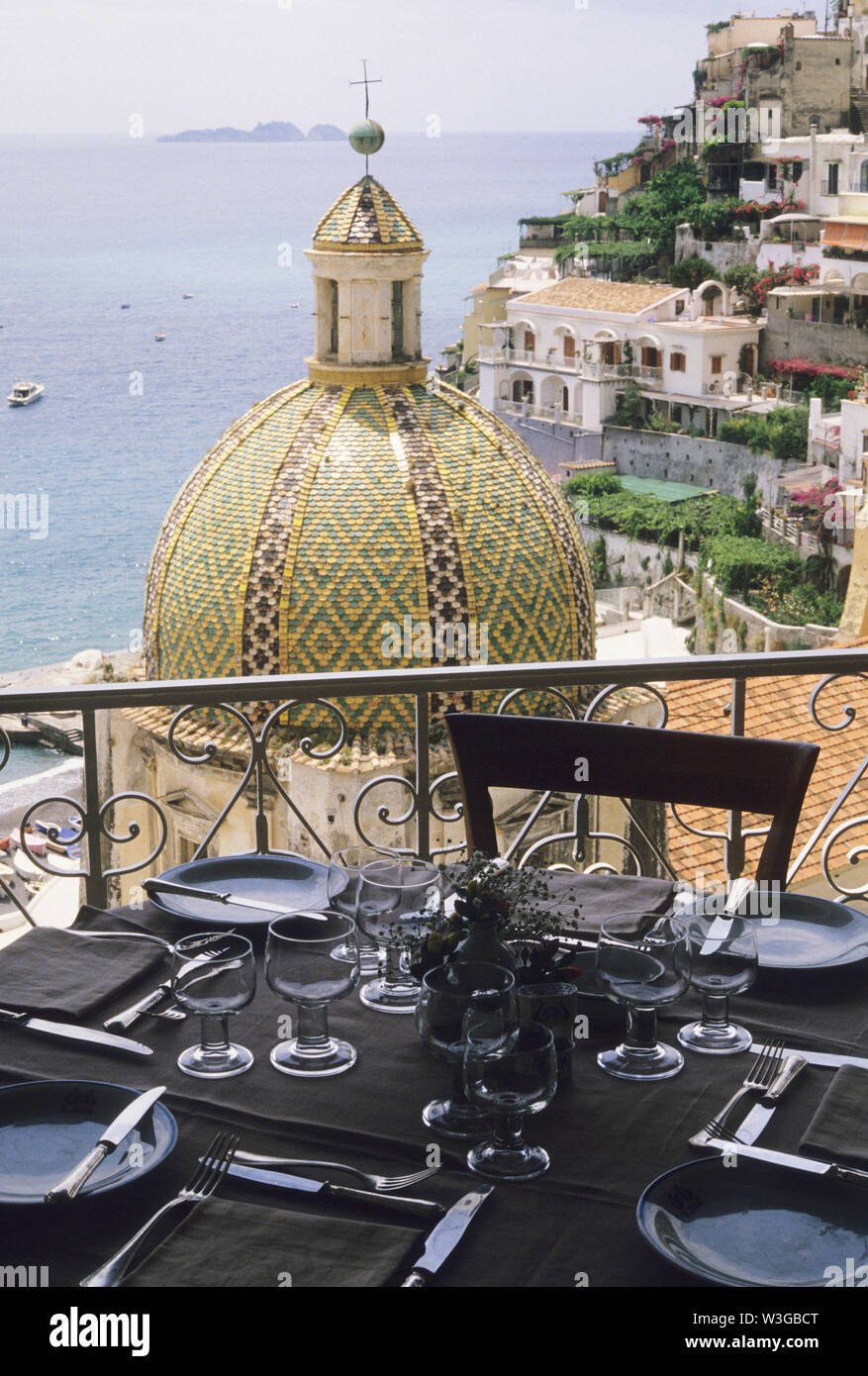 Le Sirenuse hotel, Positano, Costiera Amalfitana (Amalfiküste), Kampanien, Italien Stockfoto