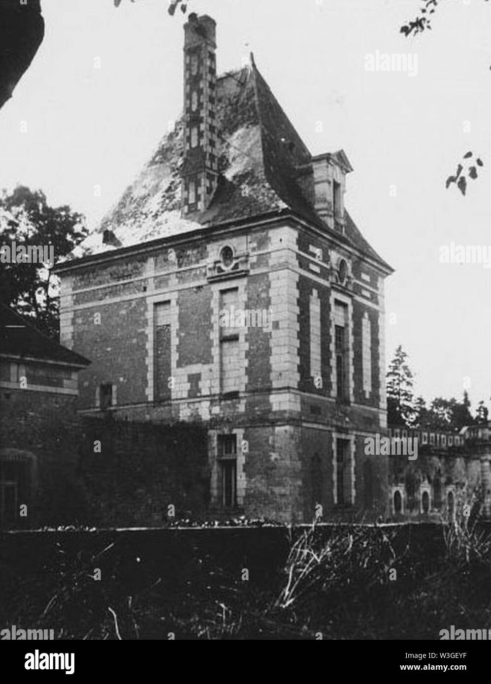 Château de Selles-sur-Cher vor 1913. Stockfoto