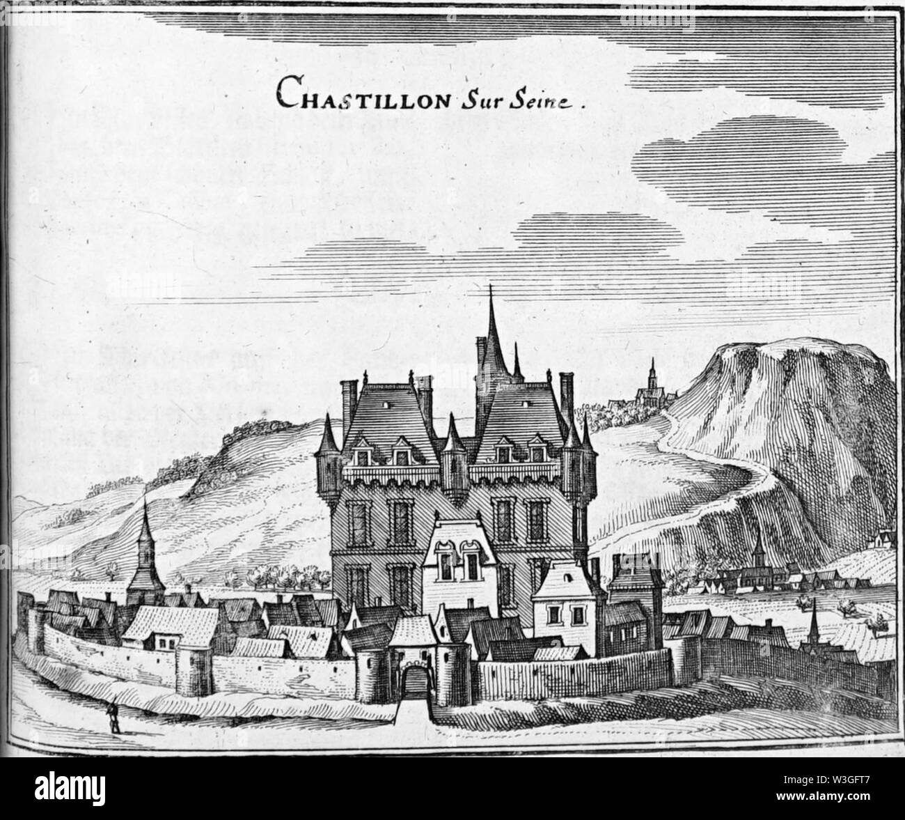 Châtillon-sur-Seine Zeiller 13618. Stockfoto