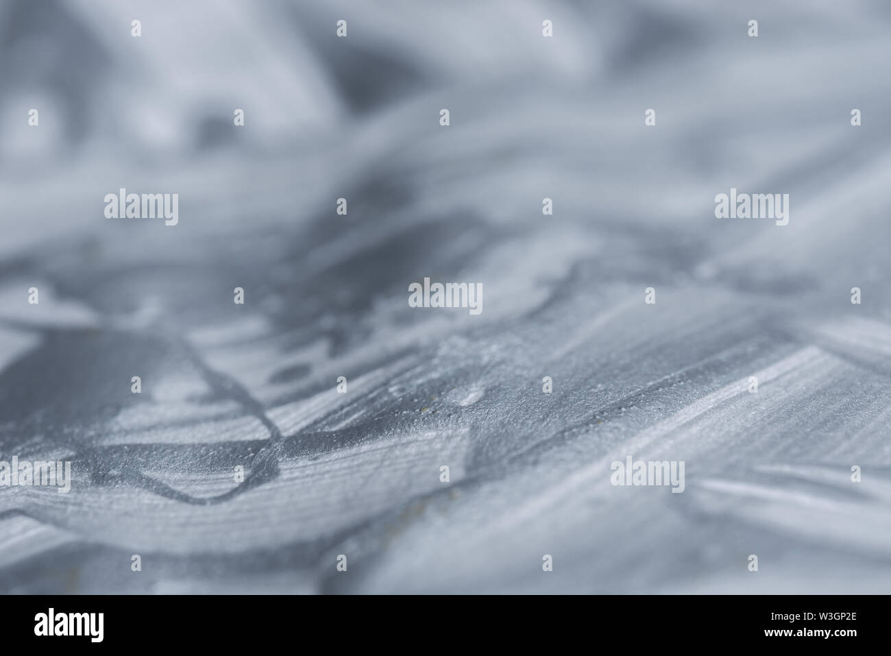 Farbe: Silber lackiert bacground Textur selektiven Fokus Stockfoto