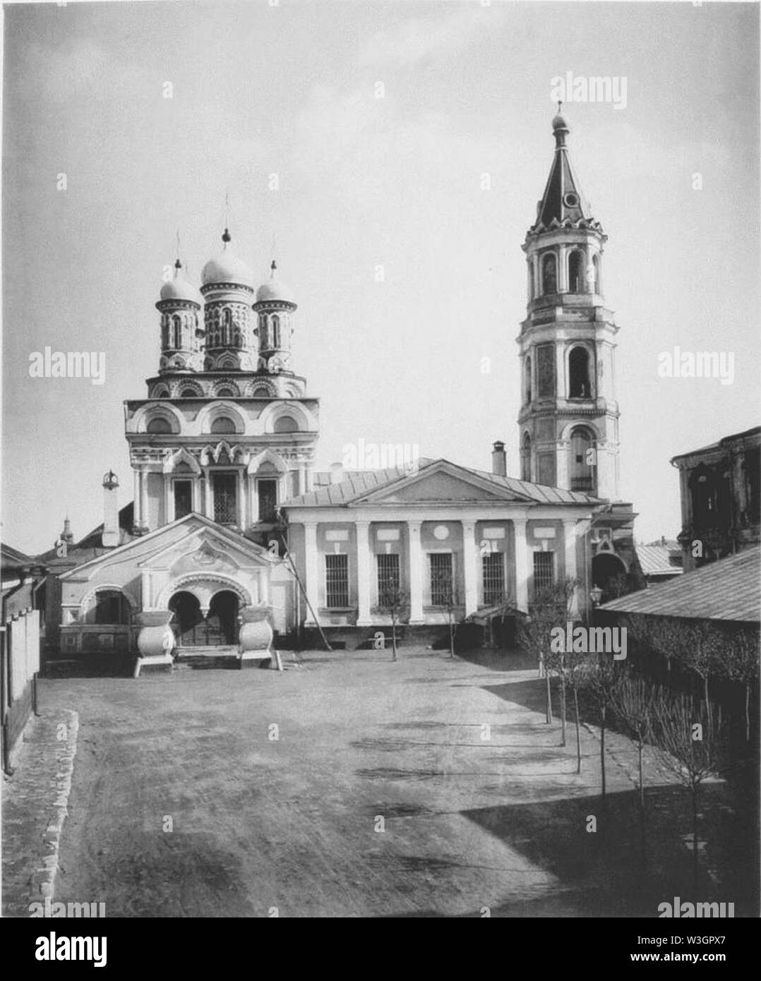 Kirche des Heiligen Nikolaus auf Bersenevka. Stockfoto
