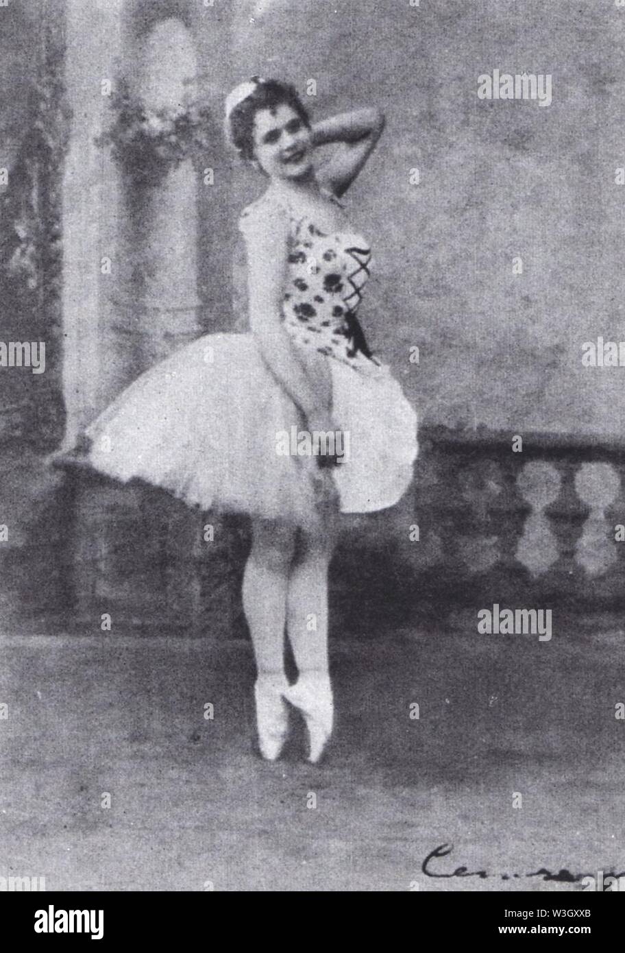 Aschenputtel - Titel Rolle - Pierina Legnani-1893. Stockfoto