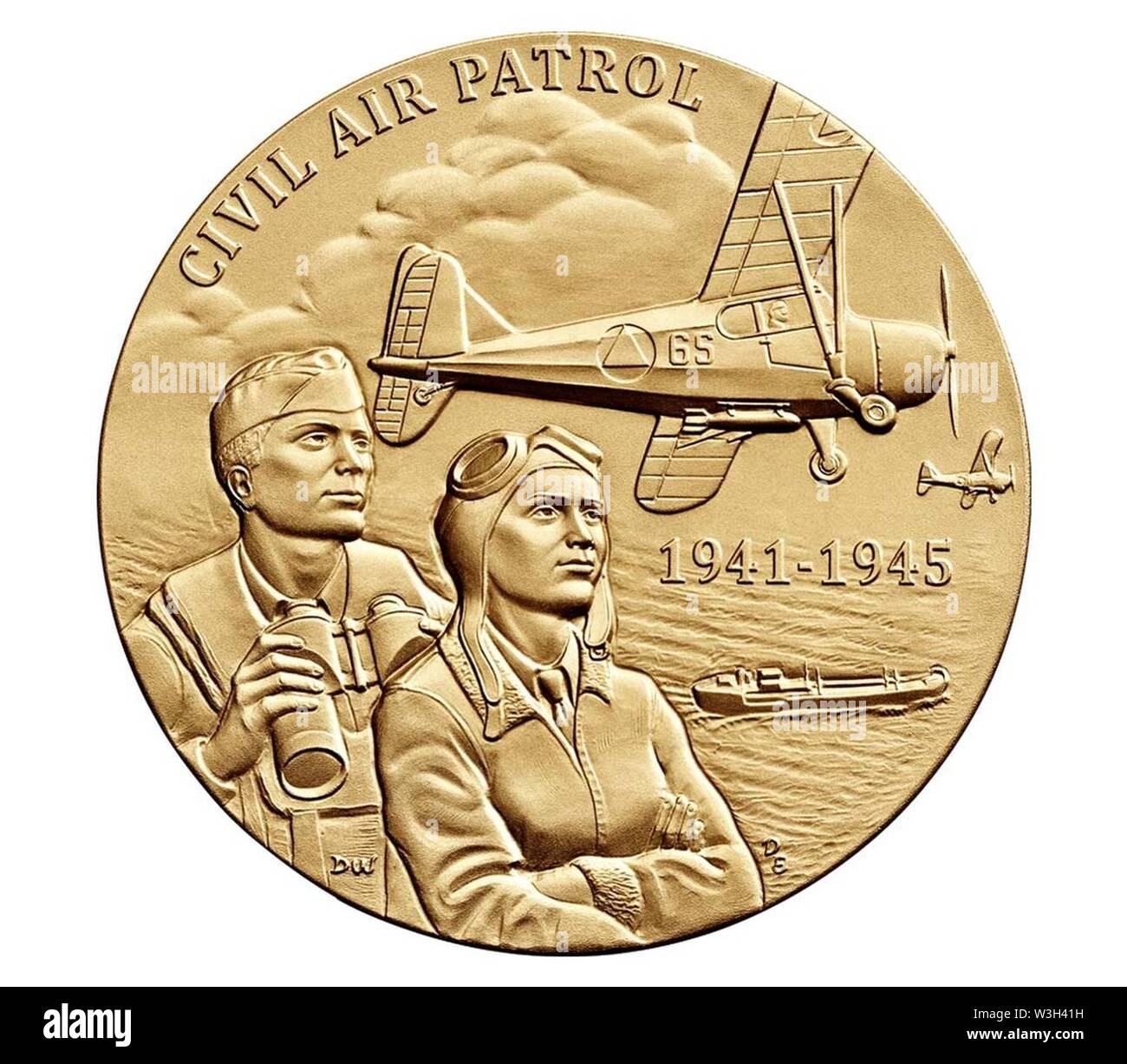 Civil Air Patrol Congressional Gold Medal (vorne). Stockfoto