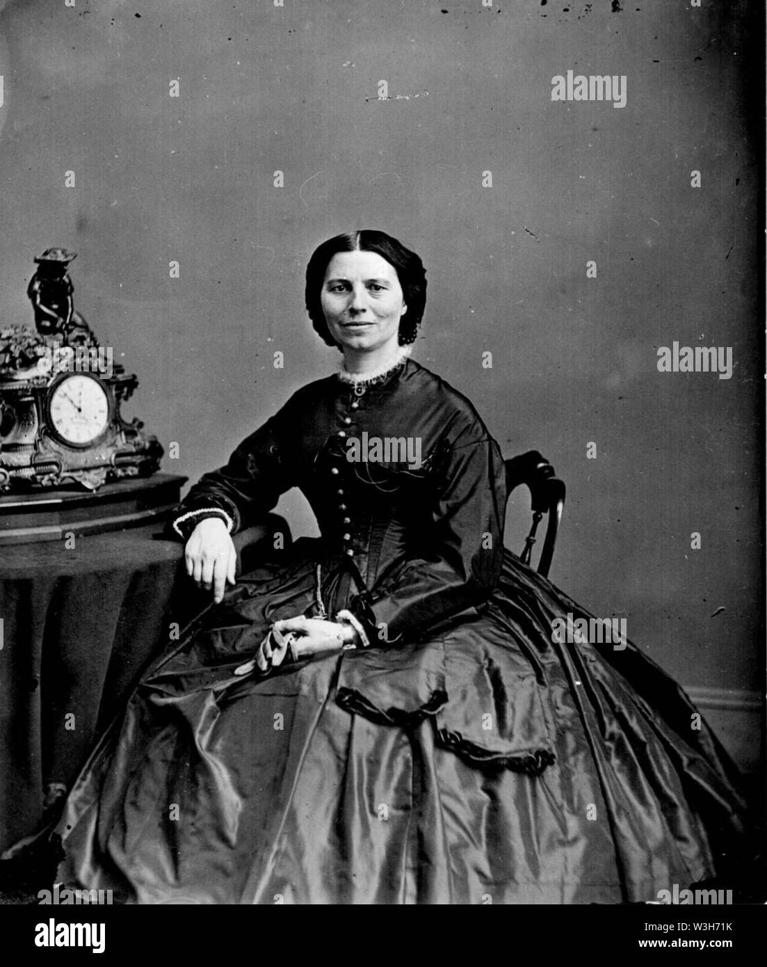 Clara Barton von Matthew Brady, 1865. Stockfoto