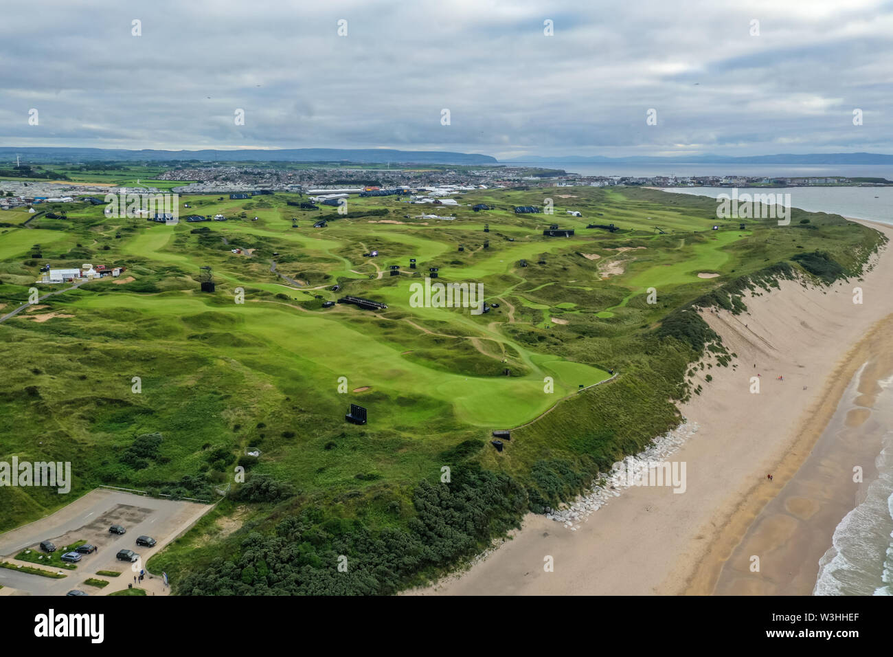 Die Open im Royal Portrush Nordirland Stockfoto