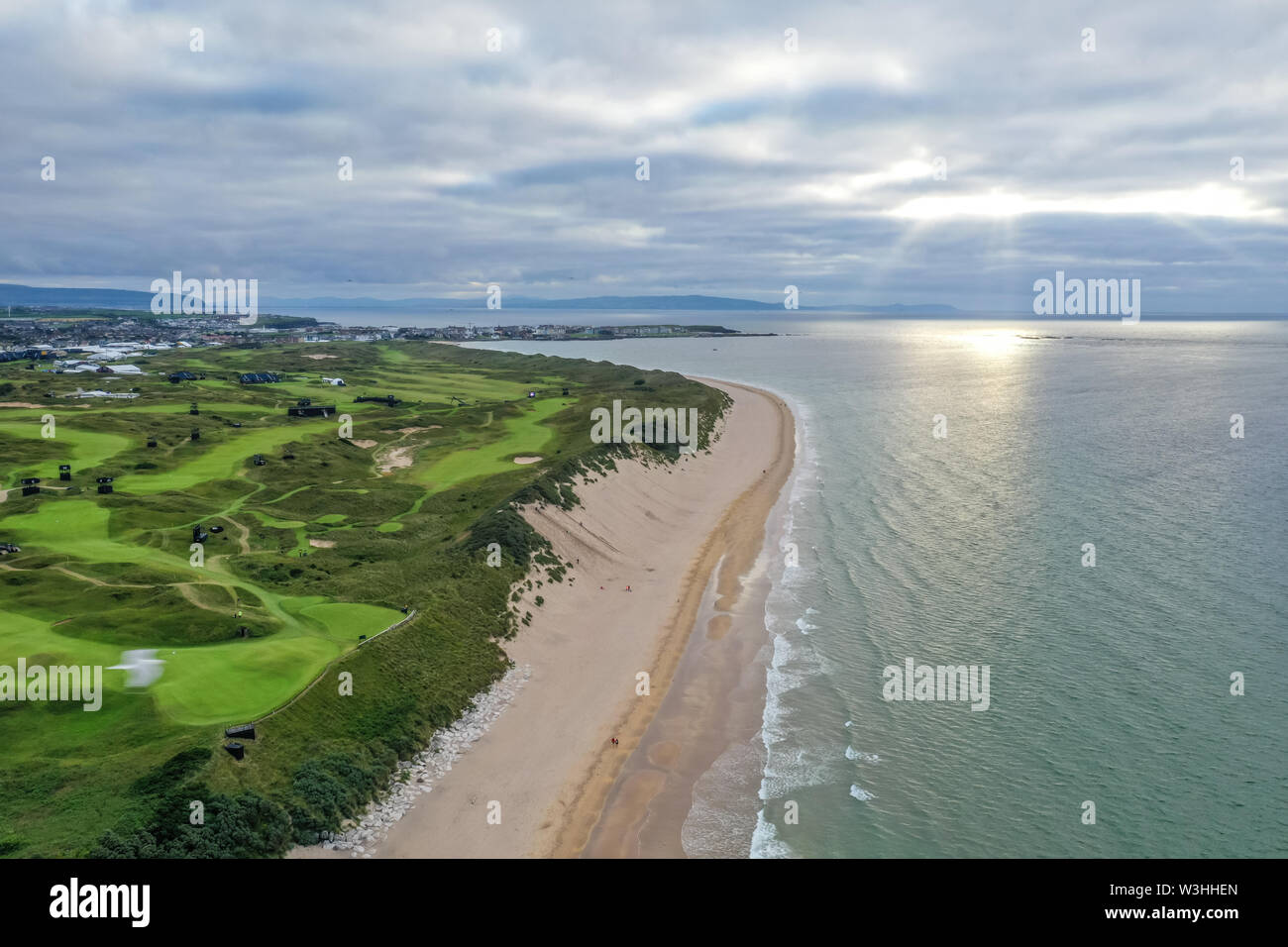 Die Open im Royal Portrush Nordirland Stockfoto