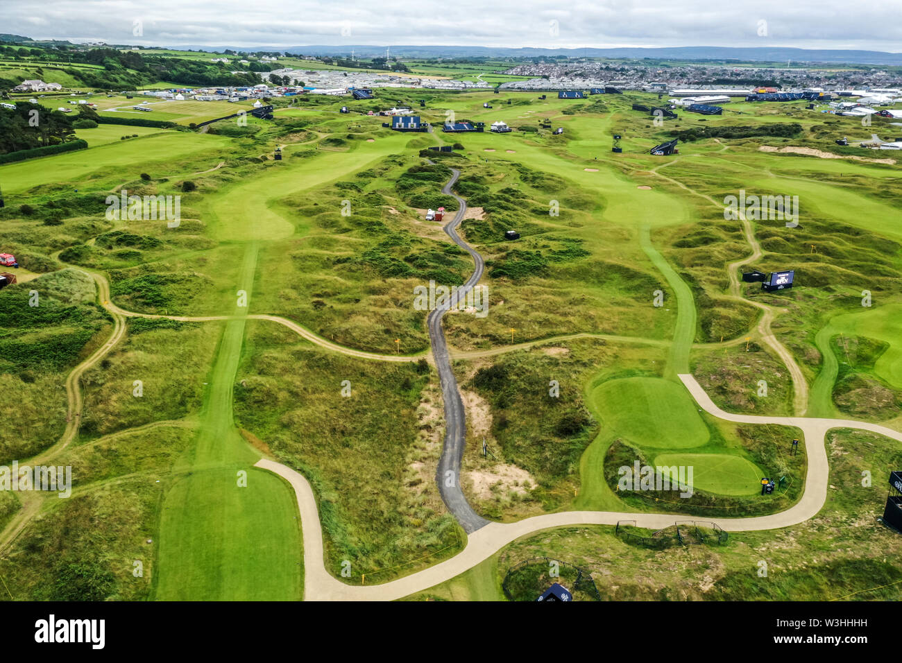 Die Open im Royal Portrush Nordirland Stockfoto