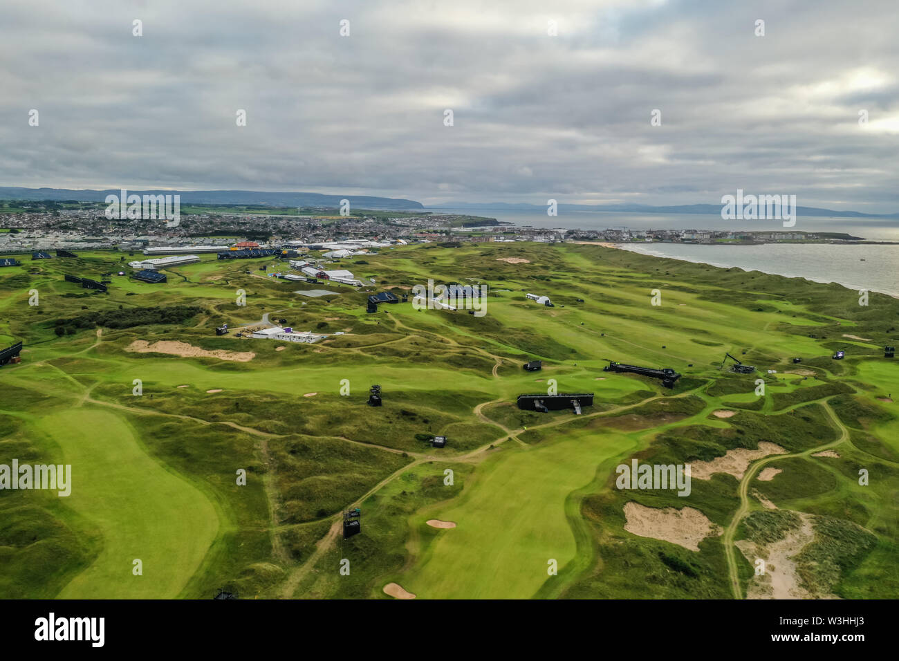 Die Open im Royal Portrush Nordirland Stockfoto